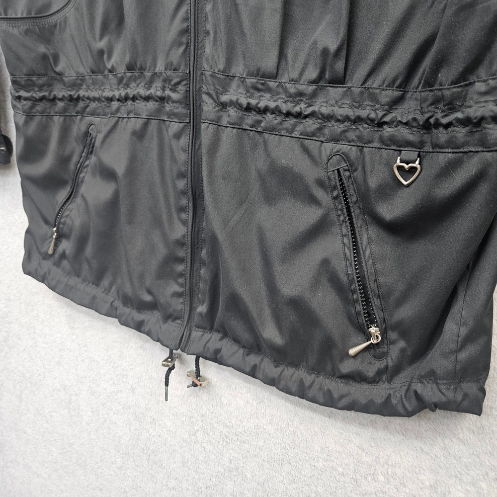 OBERMEYER Alpine Austin Womens Black Hooded Full Zip Jacket Coat Size 14 - Picture 11 of 16
